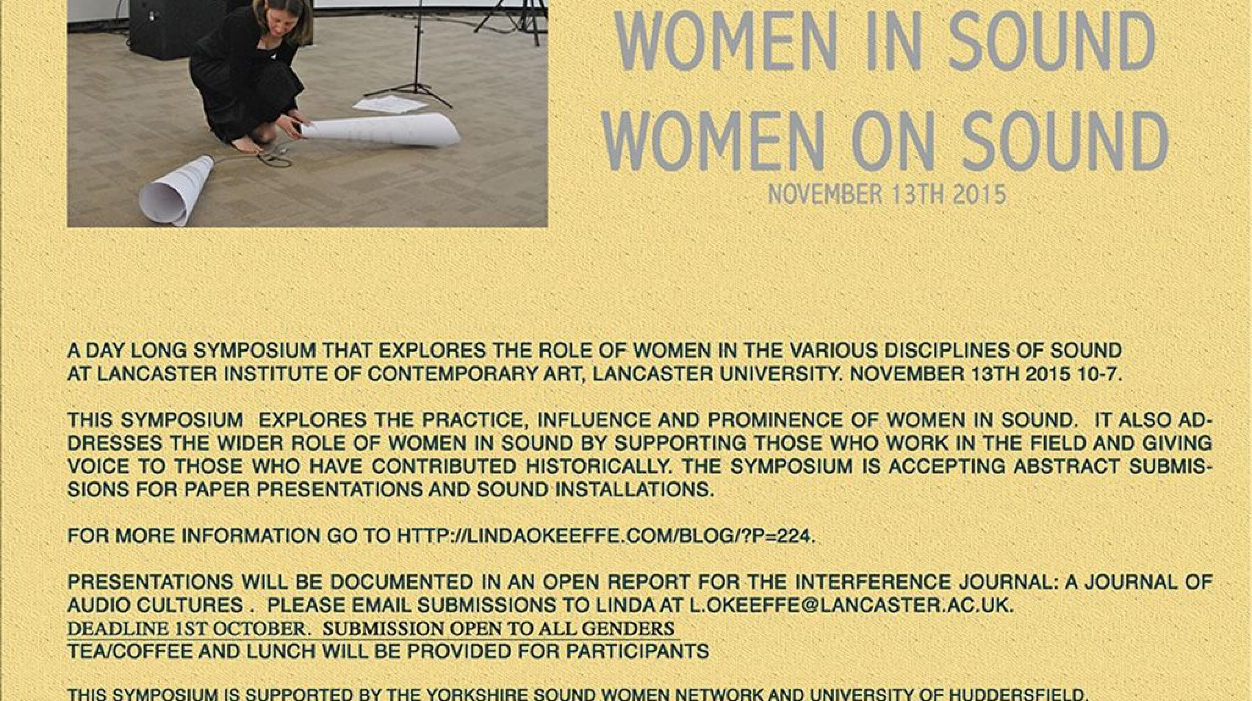 Women in Sound- Women on Sound
